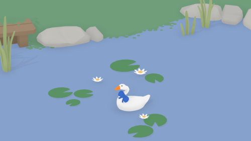 Blue Ribbon (Untitled Goose Game)